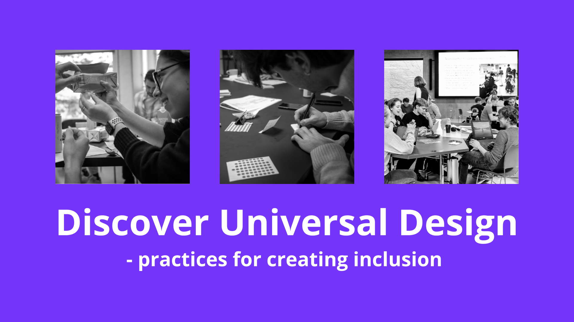 3 images of students working together on design tasks 3 images of students working together on design tasks
