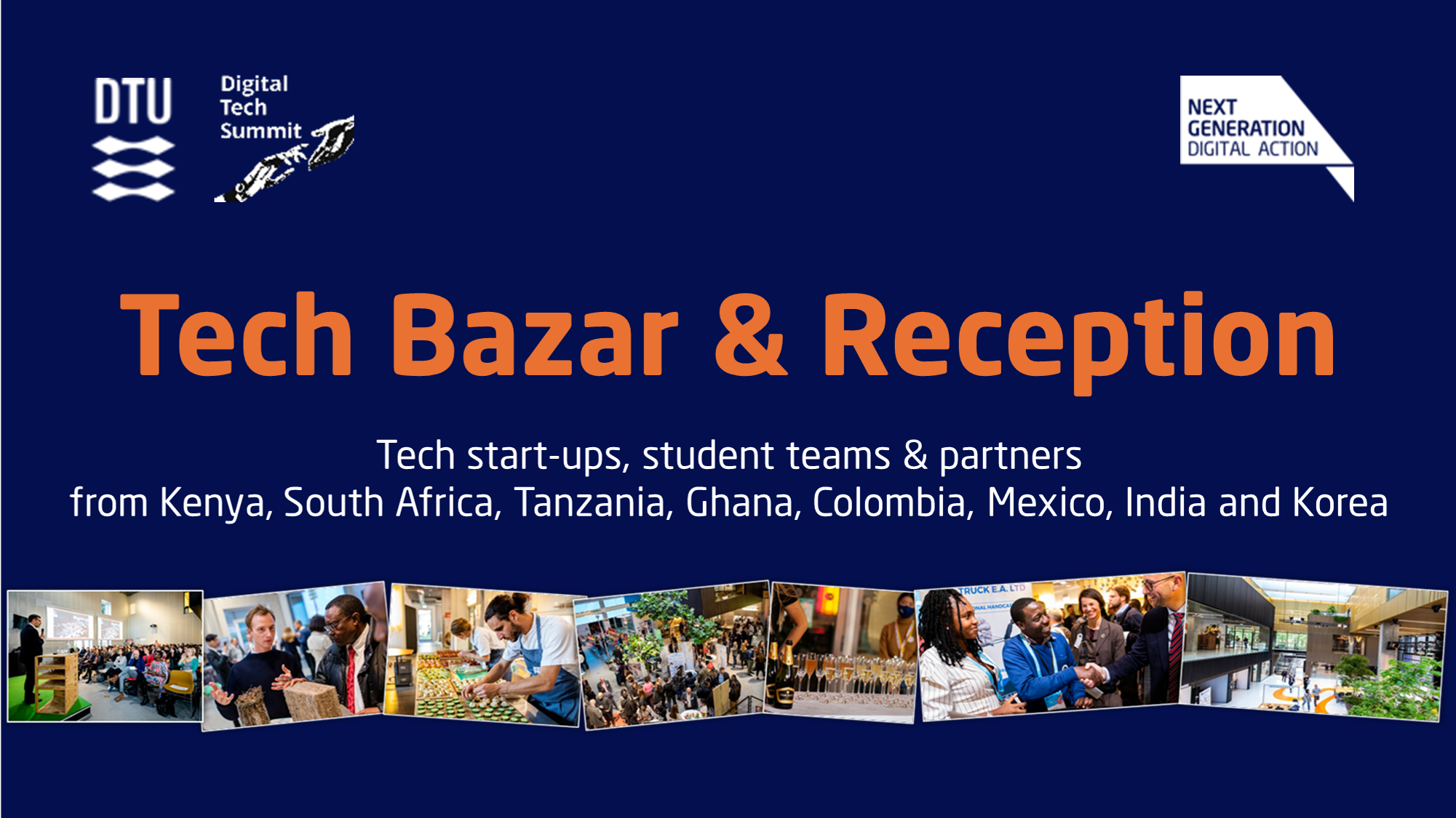 Webbanner for the Next Generation Digital Action, Tech Bazar and Reception