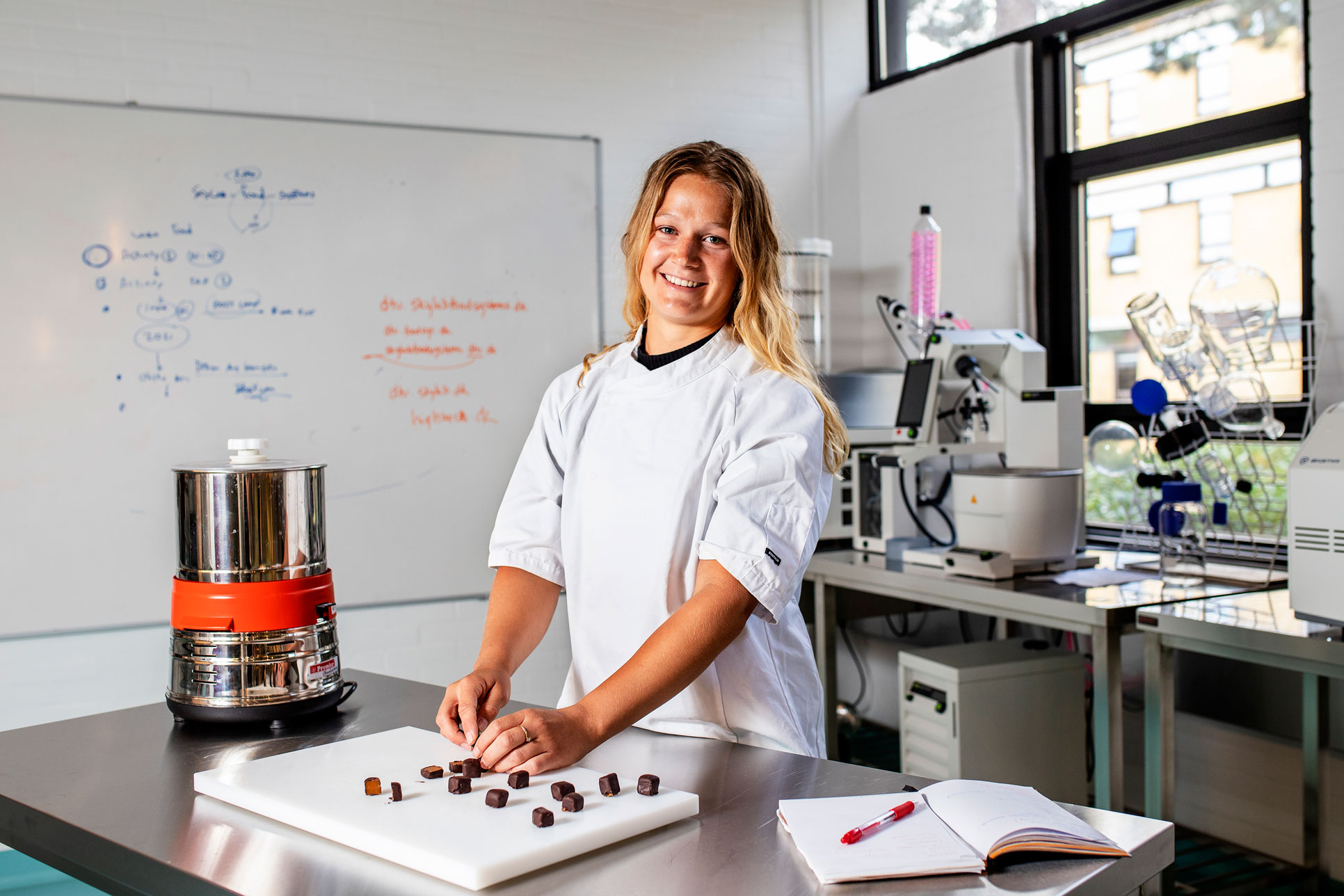 Woman working in a science lab
